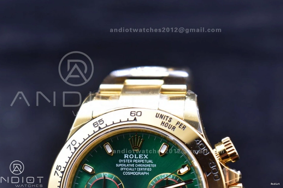Daytona 1:1 Best Bracelet SA4130 116508 Edition Green Dial BTF YG on 0402